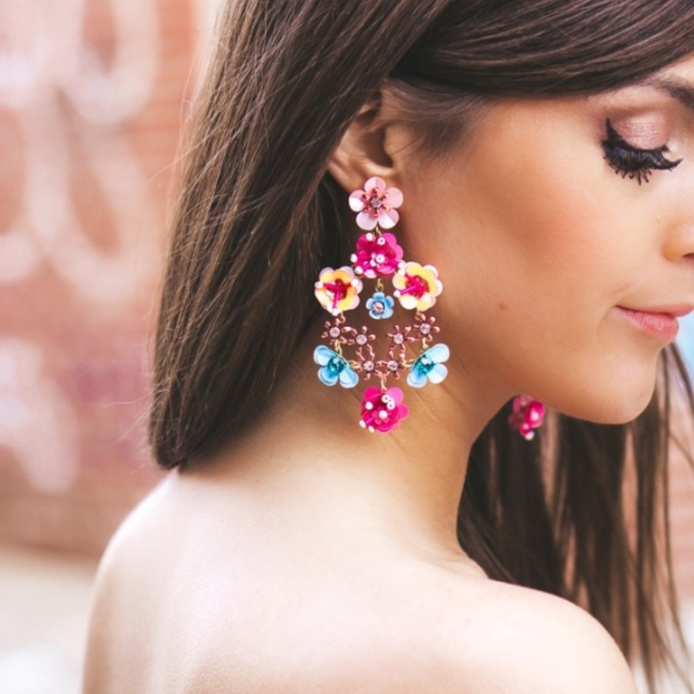 🌱 J. Crew Flower garden earrings